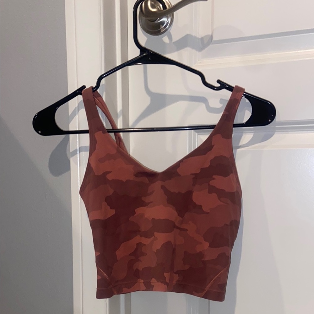 Lululemon athletica Camo Print Crop Top